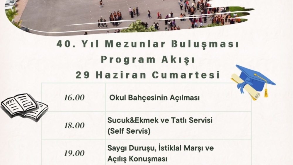 Nuh Mehmet Küçükçalık Anadolu Lisesi 40. Yılını kutlayacak